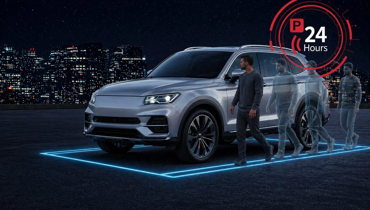 Motion detection around a parked vehicle