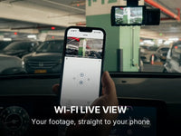 The LYNX app showing a live view from the camera over Wi-Fi