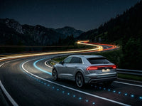 Front 4K UHD recording demo on American highway