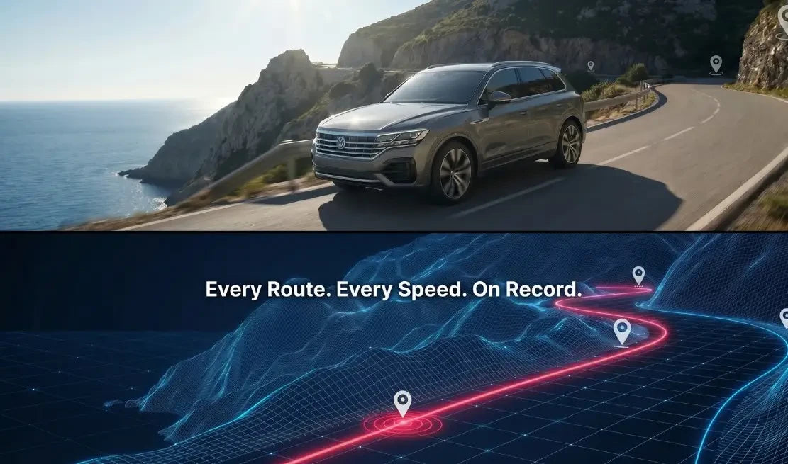 External GPS antenna recording route data