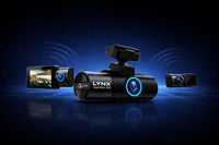 LYNX Guardian 360 dash cam mounted in modern SUV on American highway
